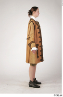  Photos Woman in Historical Suit 1 18th century Brown suit Historical Clothing a poses whole body 0007.jpg